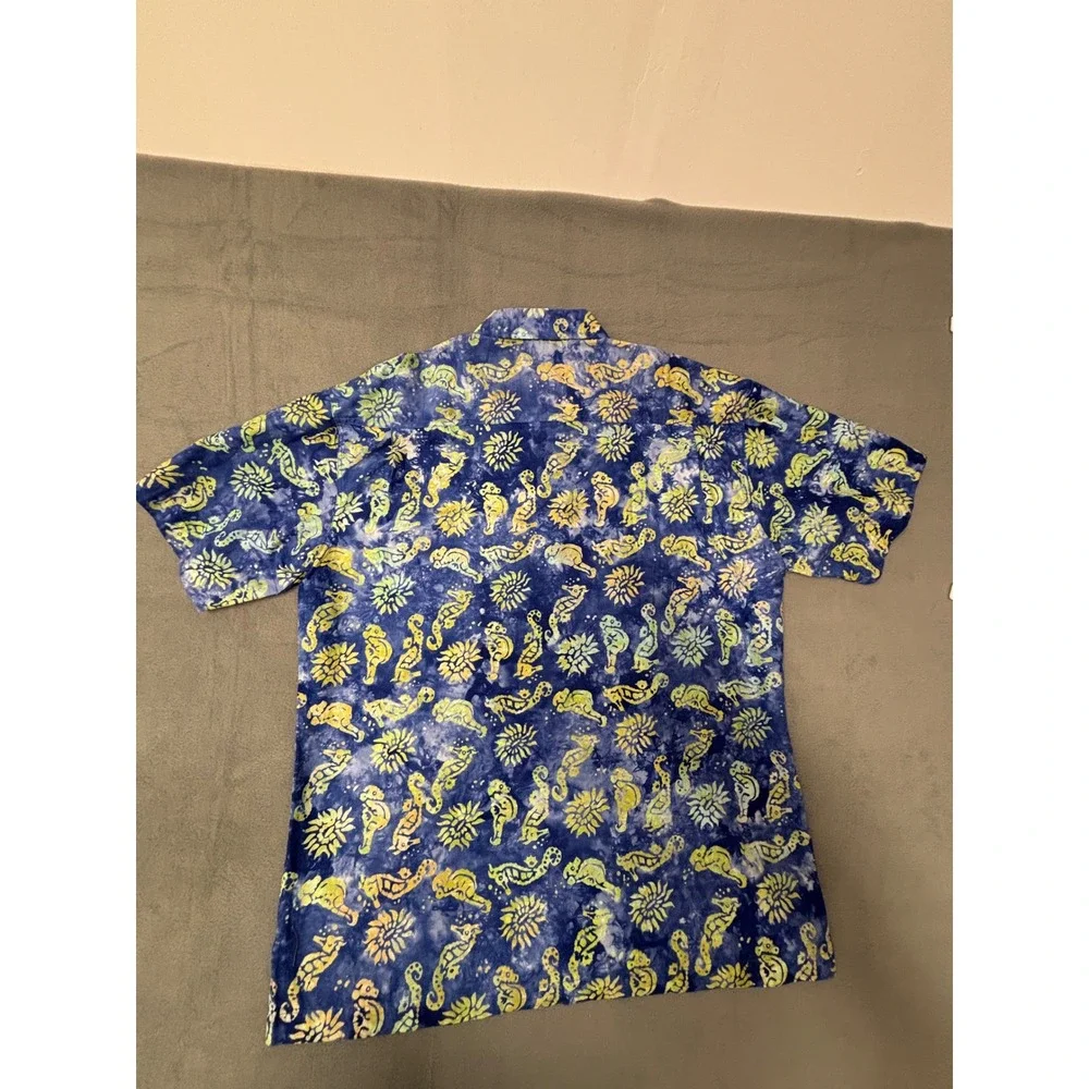 Tybee Island Clothing Company Hawaiian Camp Shirt Men's XL 100% Cotton